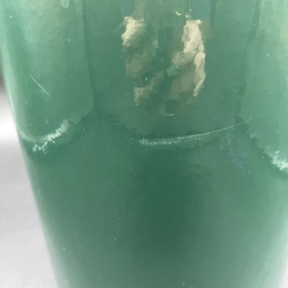 Vtg Georges Briard ICE BUCKET Green Padded Vinyl Mid-Century Modern Barware